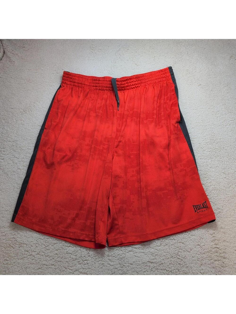 Everlast Sport Athletic Training Shorts Orange Men's 2XL Gym